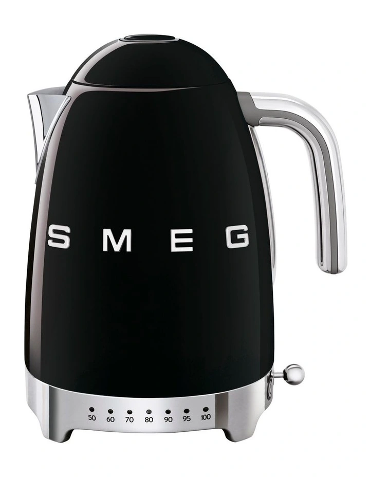 Buy ⭐ Smeg 50's Style Variable Temperature Kettle Black KLF04BLAU ❤️