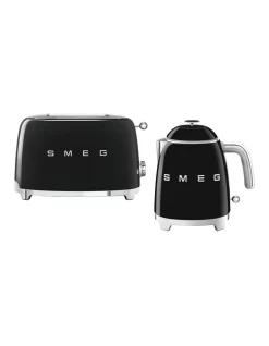Cheapest ๐ Smeg Mini Kettle And Toaster Pack In Black ๐ฅ