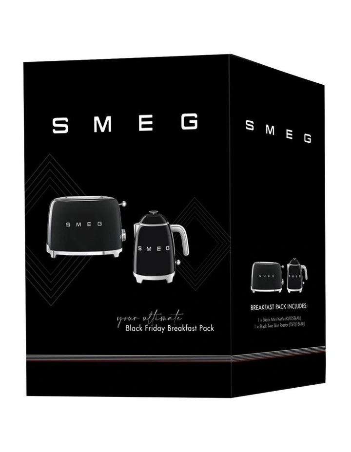 Cheapest π Smeg Mini Kettle And Toaster Pack In Black π₯ - Image 2
