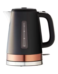Coupon 🎉 Russell Hobbs Brooklyn Black/Copper Kettle RHK92COP 🌟