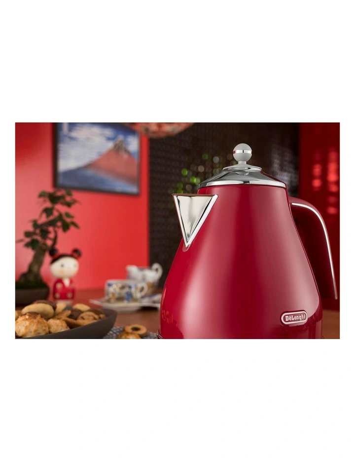 Outlet ๐ Delonghi Icona Capitals Tokyo Kettle Red KBOC2001R ๐ - Image 4
