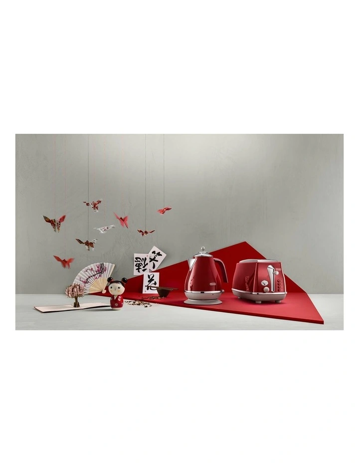 Outlet ๐ Delonghi Icona Capitals Tokyo Kettle Red KBOC2001R ๐ - Image 6