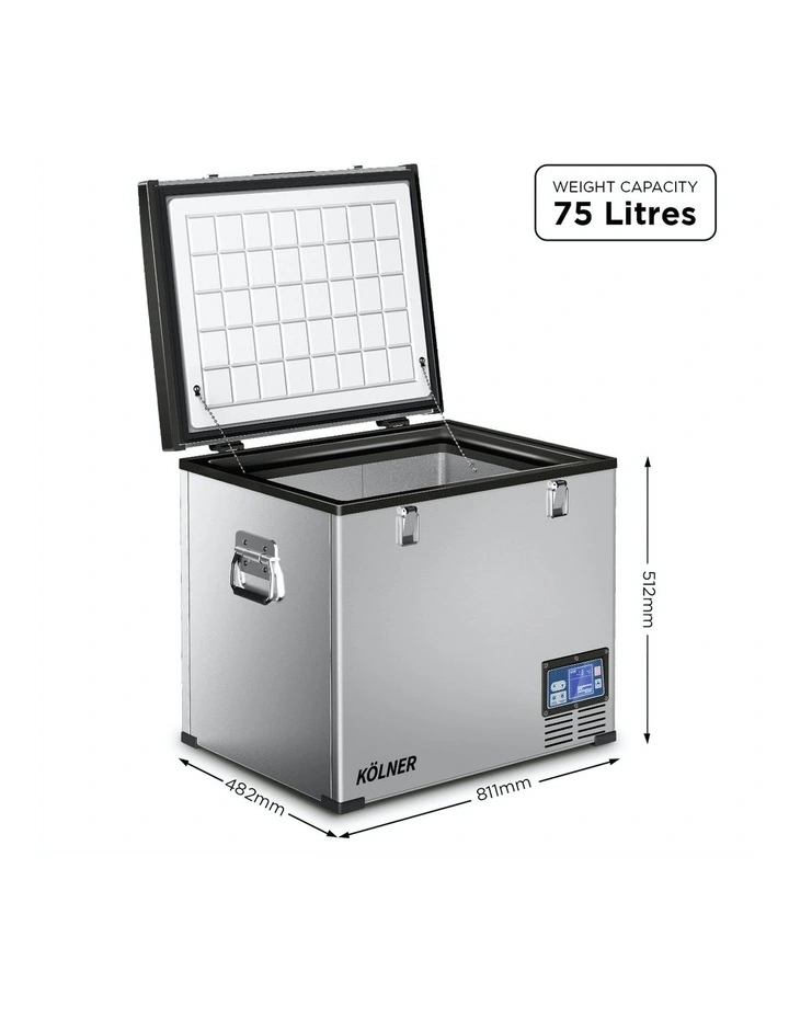 Flash Sale π₯° Kolner Portable Fridge Freezer Chest 75L Stainless Steel π - Image 5