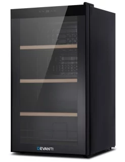 Outlet π Devanti 34 Bottles Wine Cooler Fridge Black WC-34B-BK π