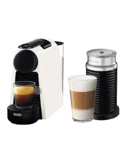 Budget ⌛ Nespresso By Delonghi Essenza Mini & Milk Capsule Coffee Machine White EN85WAE ⌛