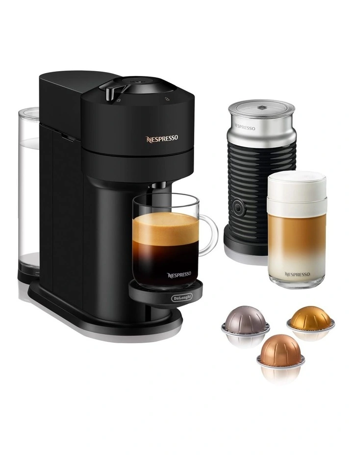 Flash Sale π Nespresso By Delonghi Vertuo Next Premium Coffee Machine With Aeroccino Matte Black ENV120BMAE π - Image 2