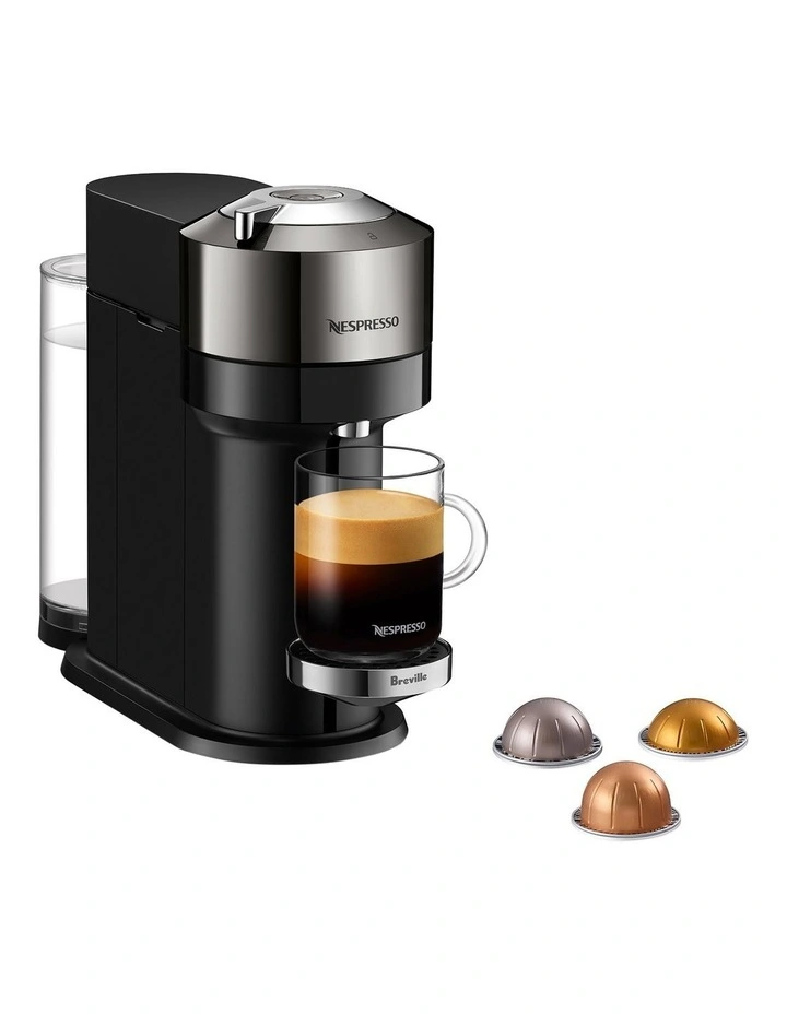 Best reviews of π₯ Nespresso By Breville Vertuo Next Dark Chrome Deluxe Capsule Coffee Machine With Aeroccino BNV570DCR β€οΈ