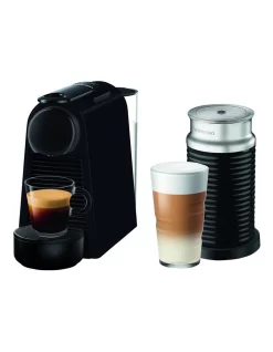 Hot Sale 🧨 Nespresso By De'longhi Essenza Mini & Milk Capsule Coffee Machine Matt Black EN85BMAE ⌛