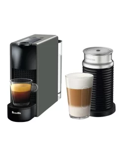 Buy ๐ Nespresso By Breville Essenza Mini & Milk Capsule Coffee Machine In Intense Grey ๐