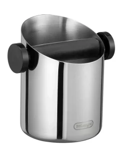 Deals ⌛ Delonghi Coffee Grinds Stainless Steel Knock Box Silver DLSC059 😉