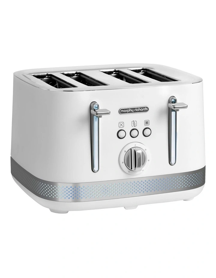 Cheap π Morphy Richards Illumination 4 Slice Toaster White/Black 248021 π