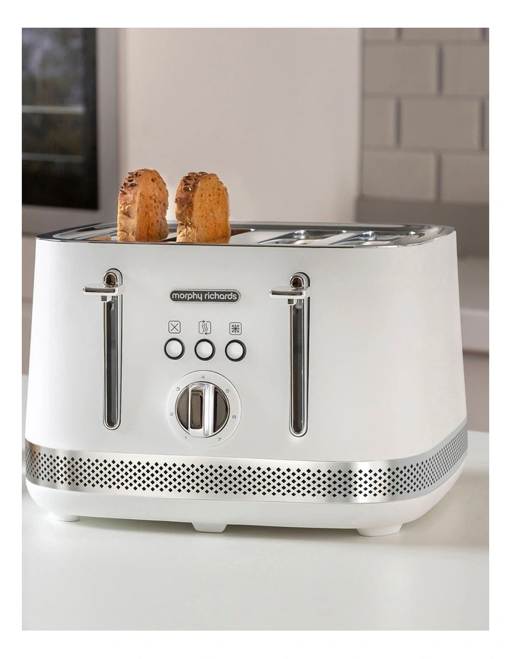 Cheap π Morphy Richards Illumination 4 Slice Toaster White/Black 248021 π - Image 3