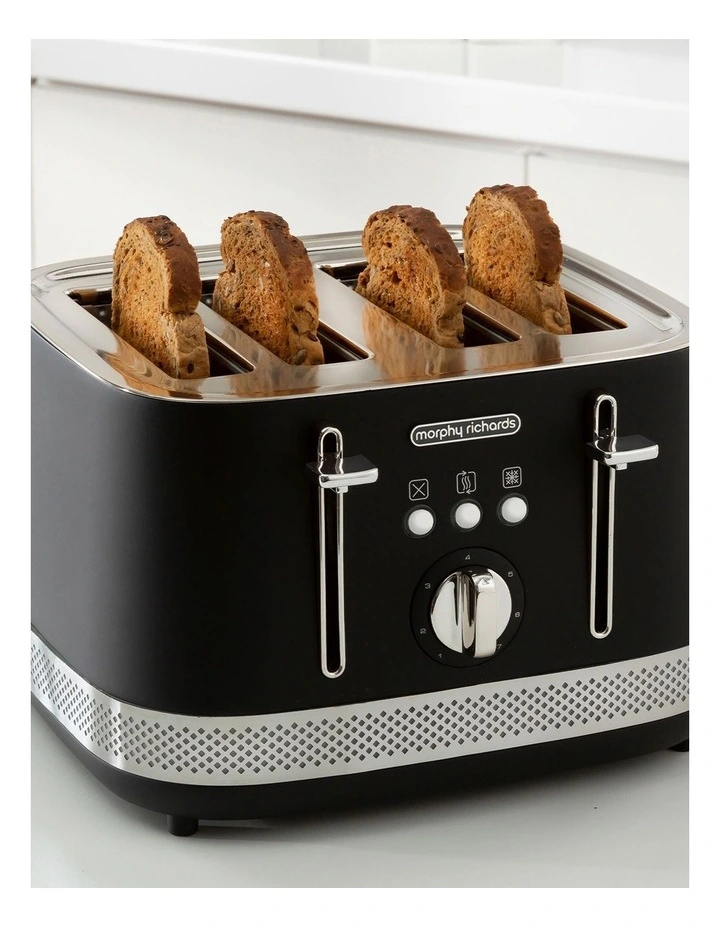 Budget π₯° Morphy Richards Illumination 4 Slice Toaster Black 248020 π - Image 3