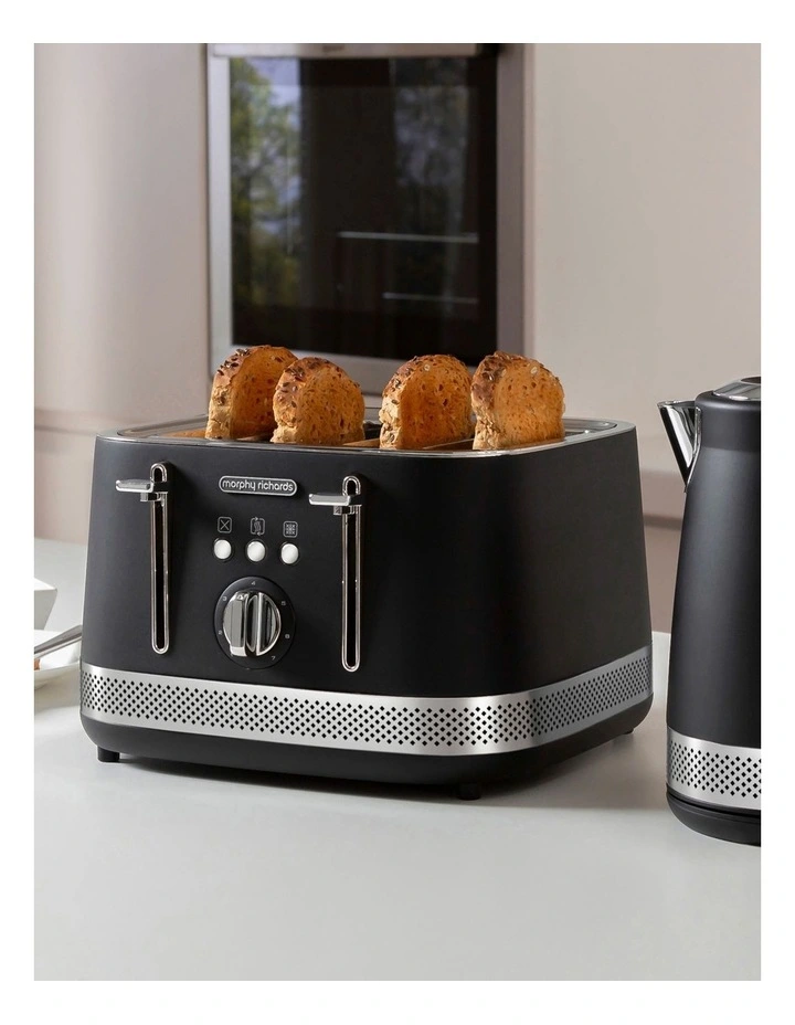 Budget π₯° Morphy Richards Illumination 4 Slice Toaster Black 248020 π - Image 4