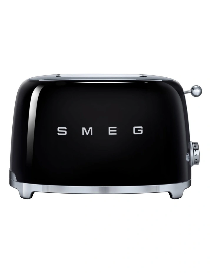 Flash Sale ✨ Smeg 50's Style 2 Slice Toaster Black TSF01BLAU 🛒