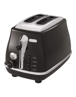 Promo 🌟 Delonghi Icona 2 Slice Toaster Black CT02003BK ✨