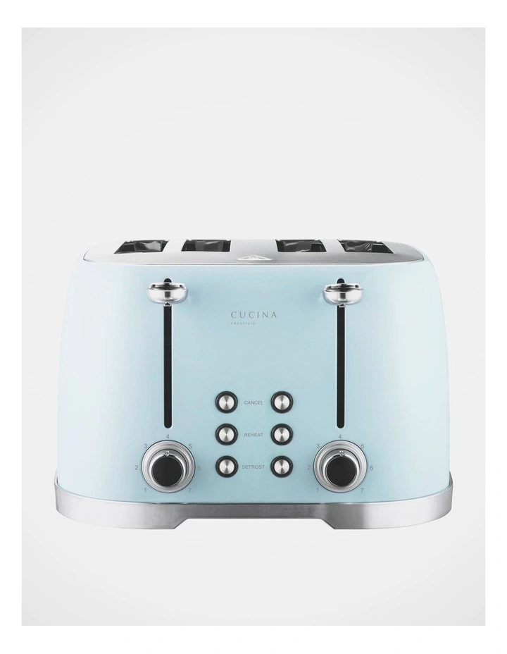 Discount π Cucina Prestigio Retro 4 Slice Toaster Blue CT003V β - Image 4
