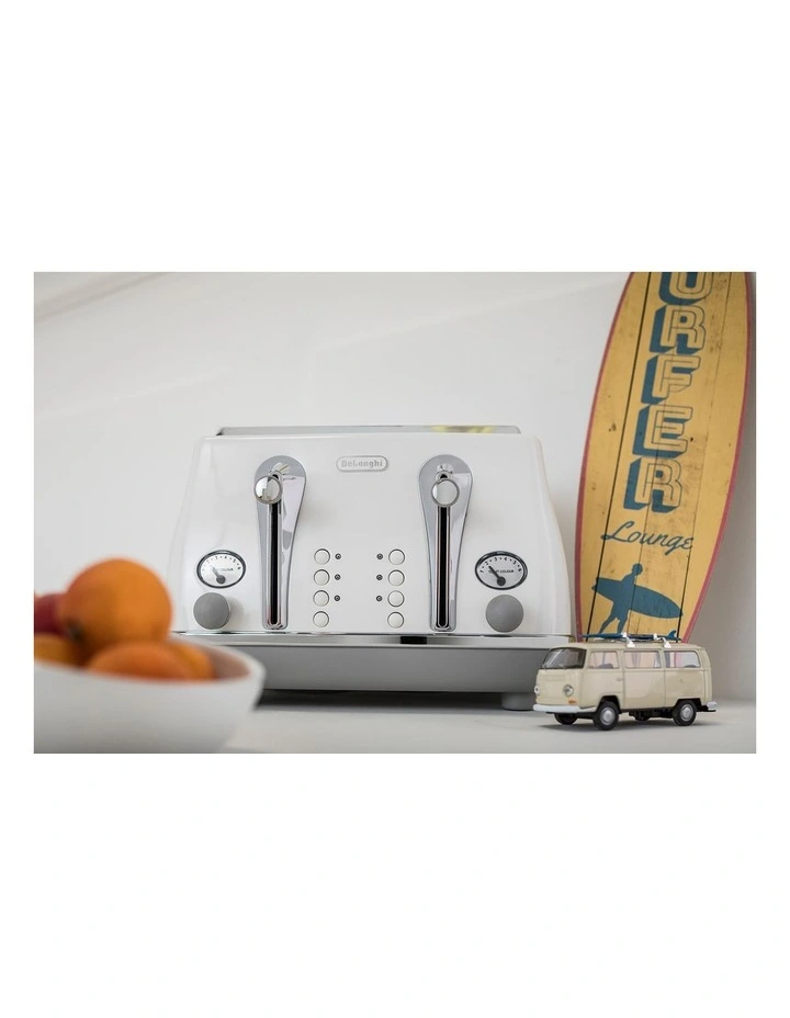 Discount 💯 Delonghi Icona Capitals Sydney 4 Slice Toaster White CTOC4003W 🔔 - Image 4