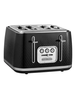 Best deal 🎁 Morphy Richards Verve 4 Slice Toaster Black 243010 🔥