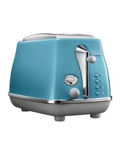 Wholesale ⌛ Delonghi Icona Capitals Lisbon 2 Slice Toaster Azure CTOC2003AZ 🎉