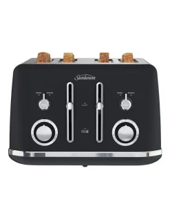 Best Sale 🤩 Sunbeam Alinea 4 Slice Toaster Black TA2740K 😀