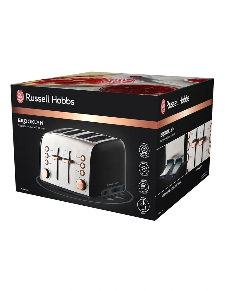 Deals π Russell Hobbs Brooklyn 4 Slice Toaster Copper RHT94COP π - Image 7