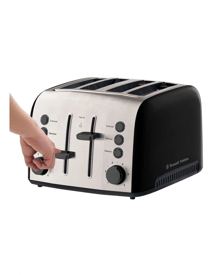 Cheap π― Russell Hobbs Brooklyn 4 Slice Toaster Black RHT94BLK π - Image 3