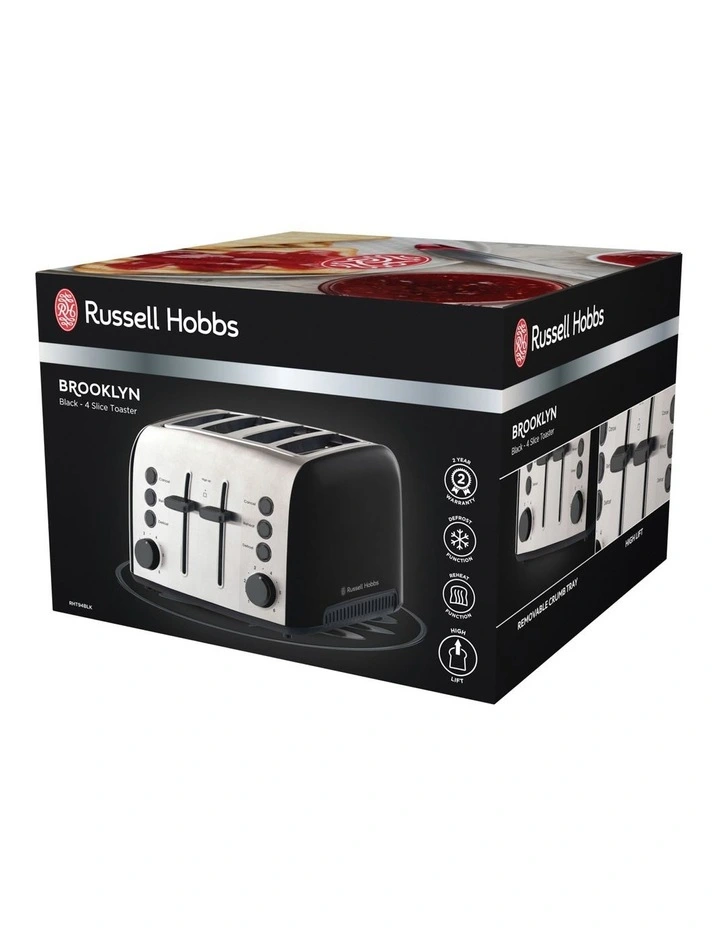 Cheap π― Russell Hobbs Brooklyn 4 Slice Toaster Black RHT94BLK π - Image 7