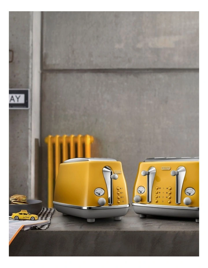 Cheapest ๐ Delonghi Icona Capitals New York 4 Slice Toaster Yellow CTOC4003Y ๐ - Image 6