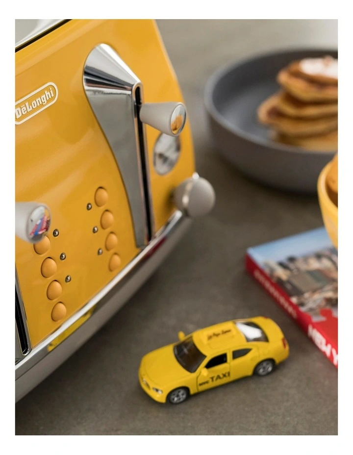 Cheapest ๐ Delonghi Icona Capitals New York 4 Slice Toaster Yellow CTOC4003Y ๐ - Image 7