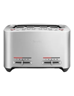 Flash Sale 👏 Breville The Smart Toast 4 Slice Toaster Brushed Stainless Steel BTA845BSS 👍