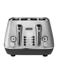 Cheap ๐ Delonghi Distinta Livenza Collection 4 Slice Toaster Brushsed Metal CTI4003M ๐