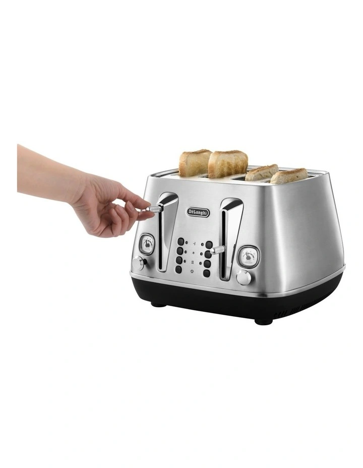 Cheap π Delonghi Distinta Livenza Collection 4 Slice Toaster Brushsed Metal CTI4003M π - Image 2