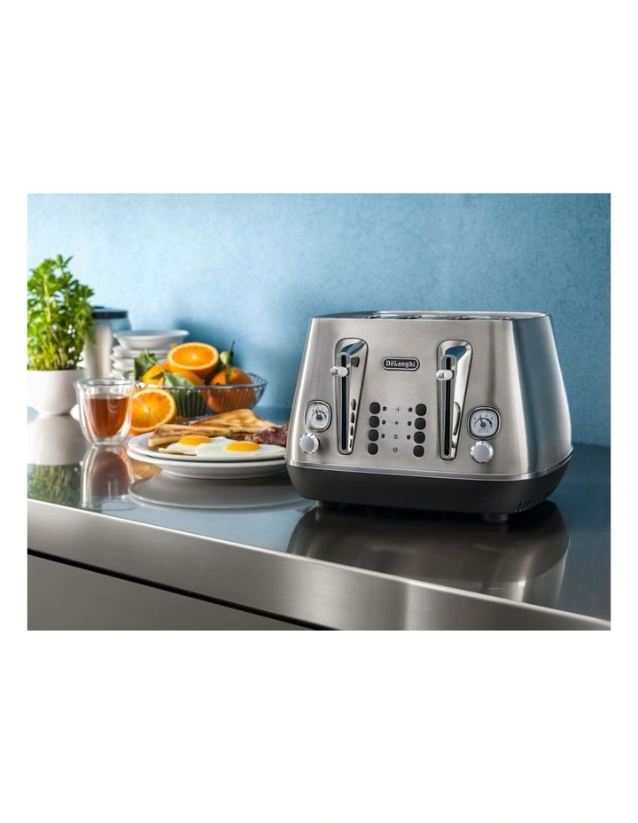 Cheap π Delonghi Distinta Livenza Collection 4 Slice Toaster Brushsed Metal CTI4003M π - Image 4