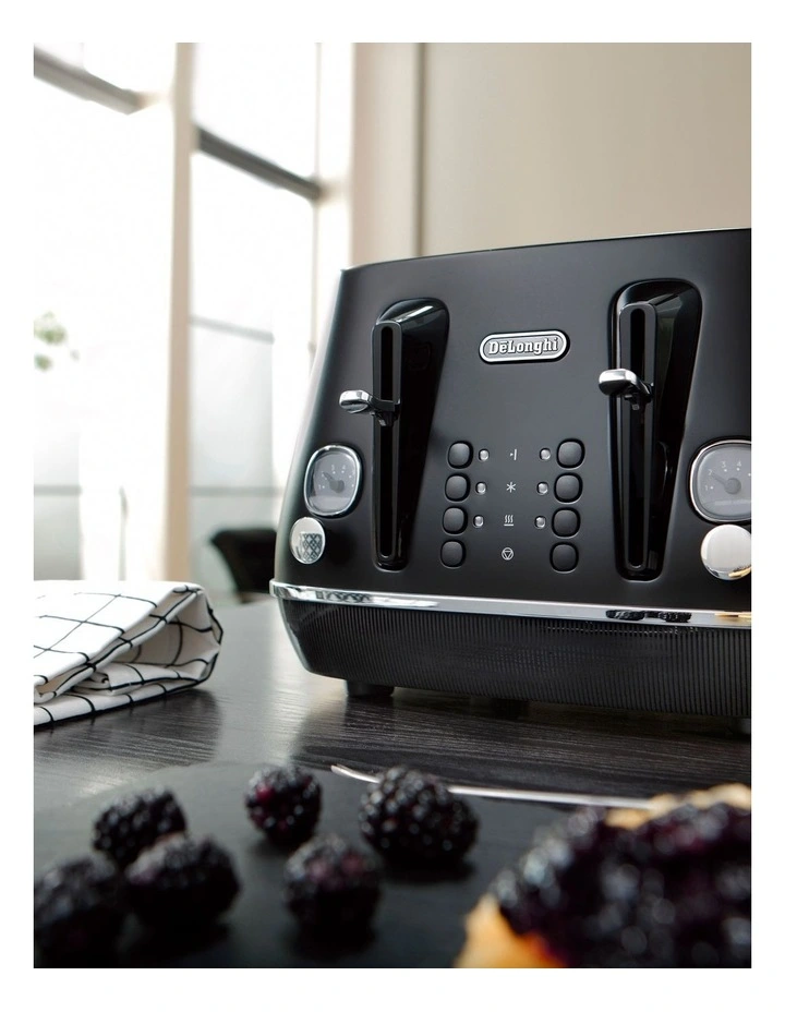 Best Sale π Delonghi Distinta Moments 4 Slice Toaster Black CTin4003BK π - Image 3
