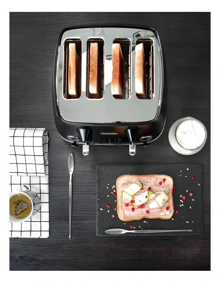 Best Sale π Delonghi Distinta Moments 4 Slice Toaster Black CTin4003BK π - Image 6
