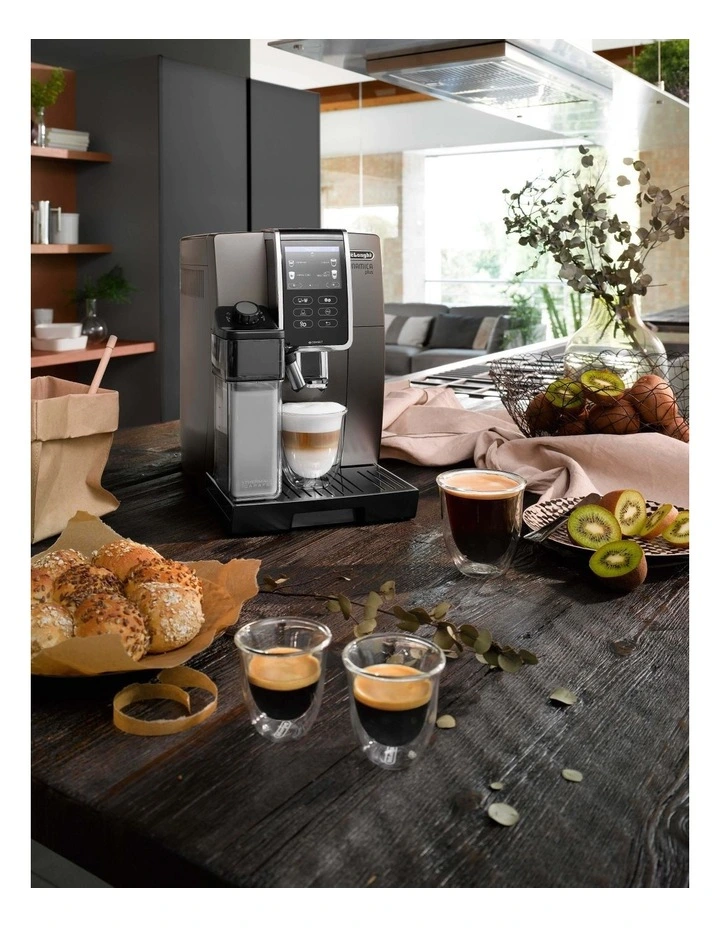 Outlet 👍 Delonghi Dinamica Plus Titanium Fully Automatic Coffee Machine ECAM37095T 😀 - Image 3