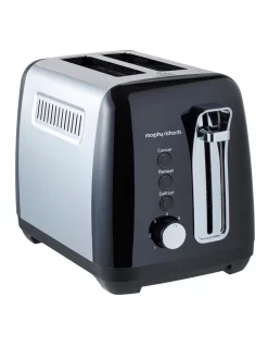 Buy 🎁 Morphy Richards Equip 2 Slice Toaster Black MRET02B 👏