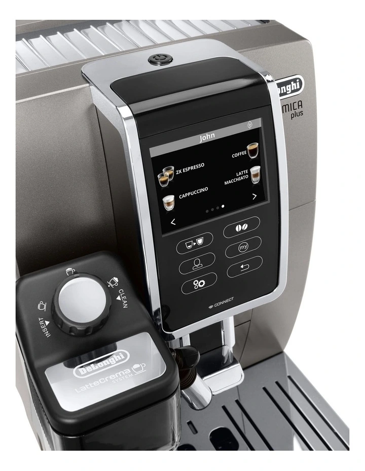 Outlet 👍 Delonghi Dinamica Plus Titanium Fully Automatic Coffee Machine ECAM37095T 😀 - Image 4