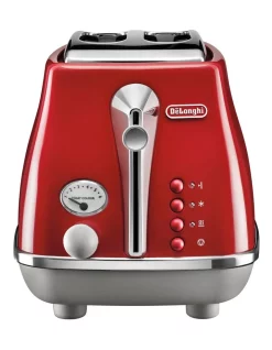 Wholesale 😍 Delonghi Icona Capitals Tokyo 2 Slice Toaster Red CTOC2003R 🤩