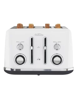 Budget π₯ Sunbeam Alinea 4 Slice Toaster White TA2740W π