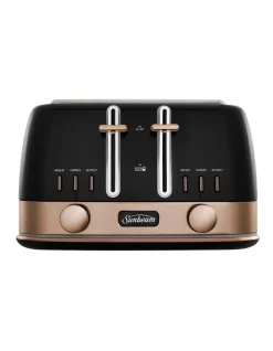 Best deal 🛒 Sunbeam New York Collection 4 Slice Toaster Black/Bronze TA4440KB ❤️