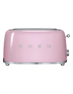 Buy ๐ Smeg TSF02PKAU 50's Style Longslot 4 Slice Toaster: Pastel Pink ๐ฅฐ