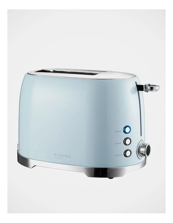 Deals π₯ Cucina Prestigio Retro 2 Slice Toaster Blue CT002V β