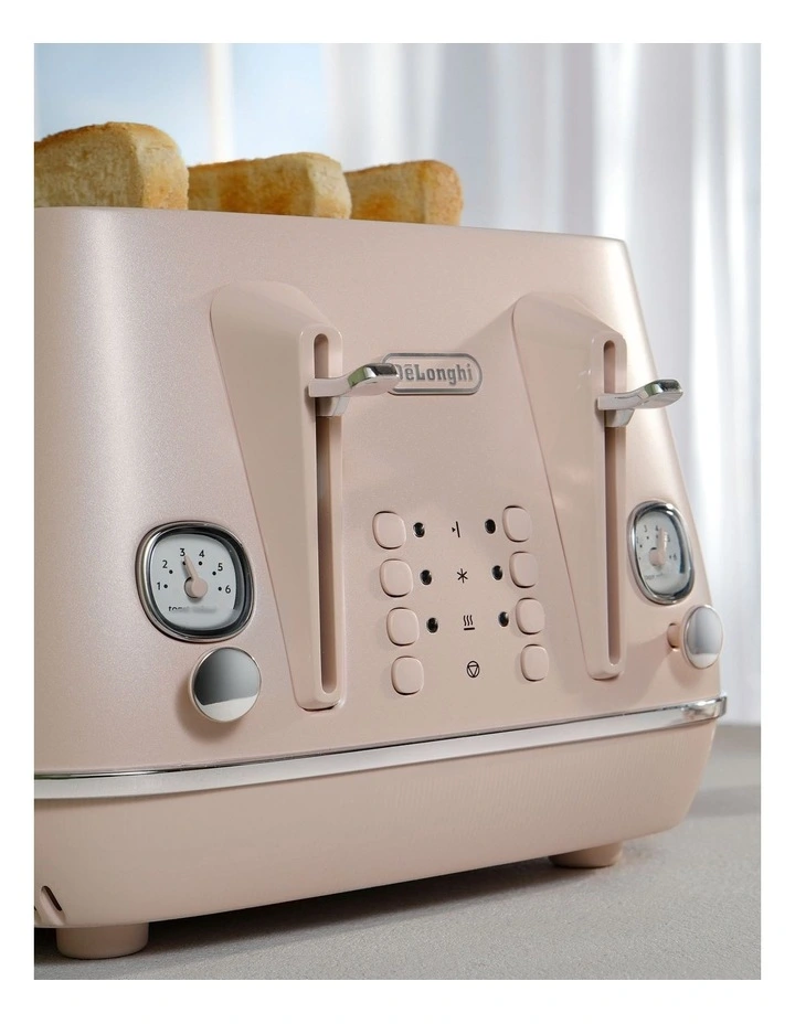 Coupon β Delonghi Distinta Perla 4-Slice Toaster Rose CTIN4003PK π - Image 5