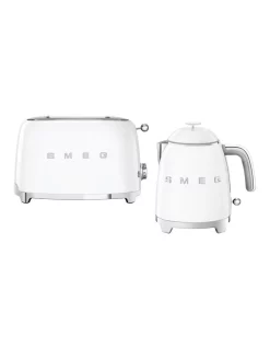 Brand new 🤩 Smeg Mini Kettle And Toaster Pack In White 👏
